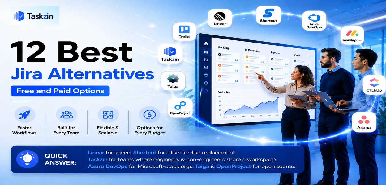 Comparison of Jira alternatives for agile and cross-functional teams