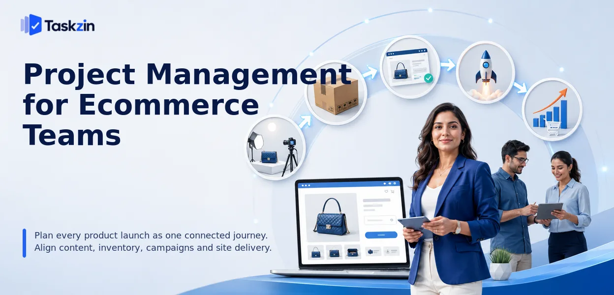 Ecommerce launch plan coordinating stock, content, merchandising and development