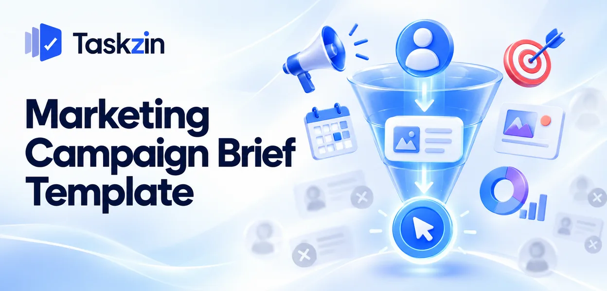 Campaign brief structure showing audience, insight, proposition and call to action