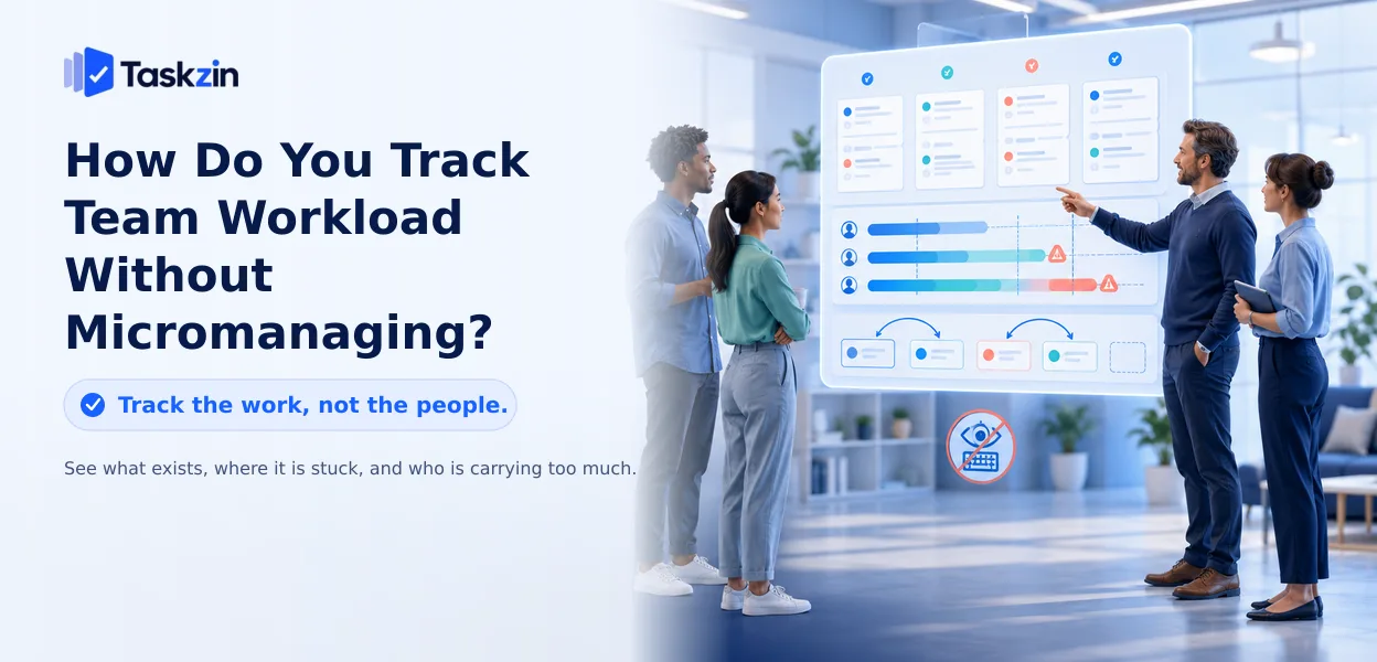 Team board showing work in progress per person without individual activity tracking