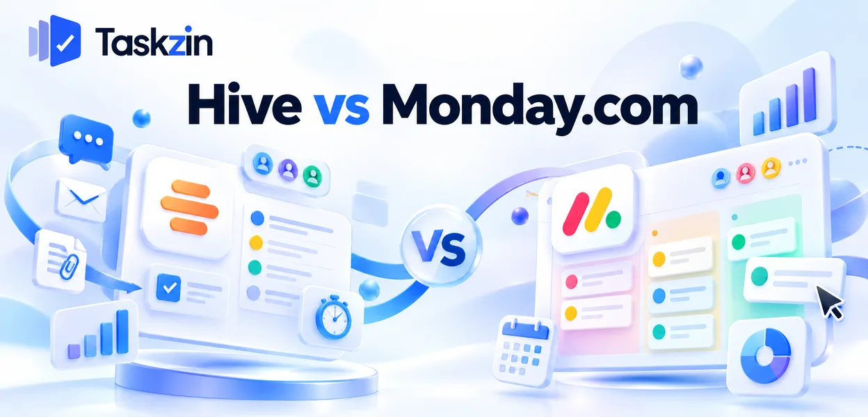 Hive bundled chat and proofing compared with Monday.com visual boards