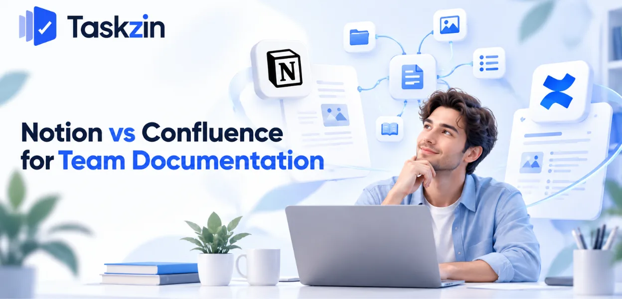 Notion pages compared with Confluence spaces for team documentation