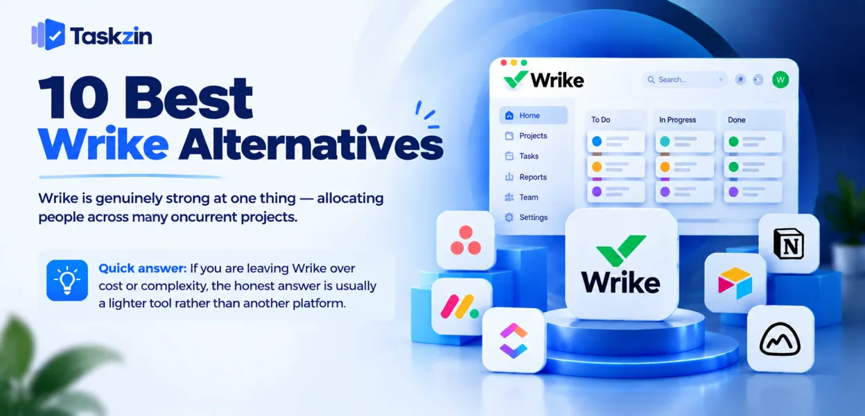 Ten Wrike alternatives compared on resourcing, proofing and free plans